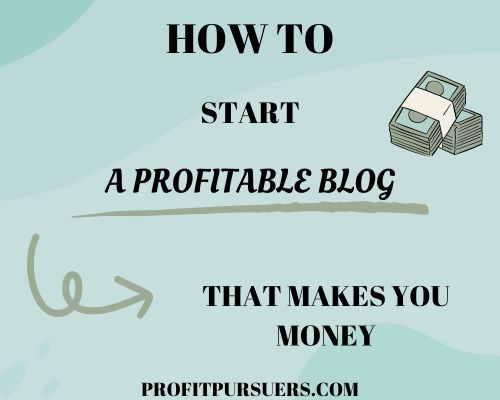 Picture shows post's title being how to start a blog that makes you money.