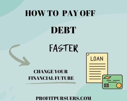 Picture displays the post's topic being how to pay off debt faster.